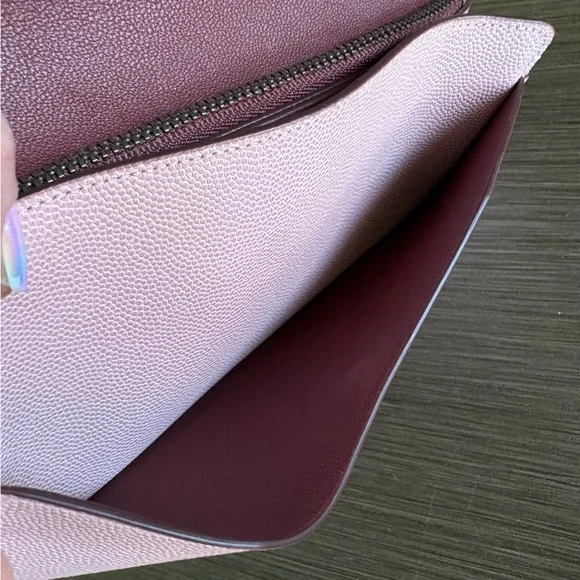 Coach 1941 Leather Clutch Snakeskin Accents - Picture 8 of 14